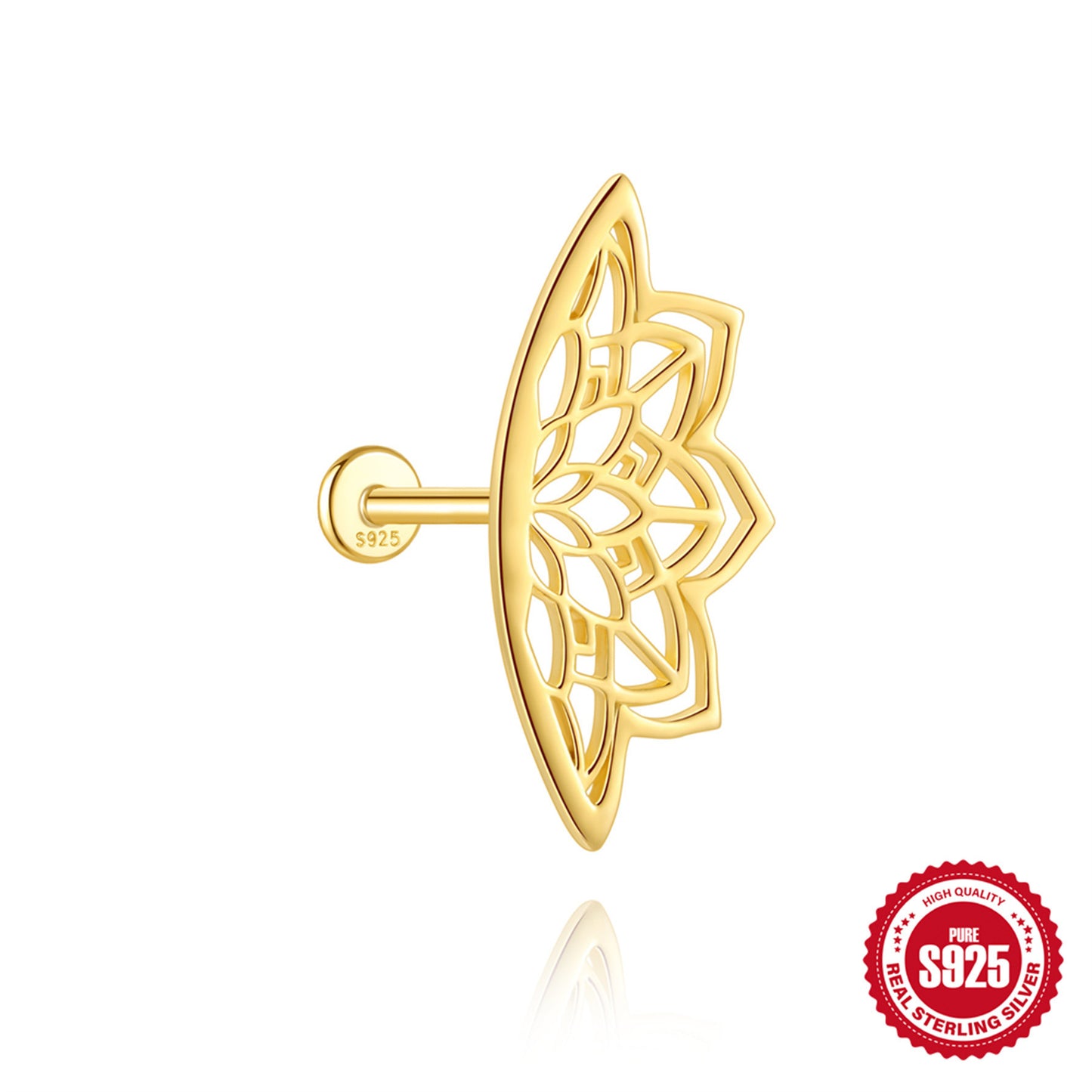 S925 Sterling Silver Geometric Diamond Bow Earrings