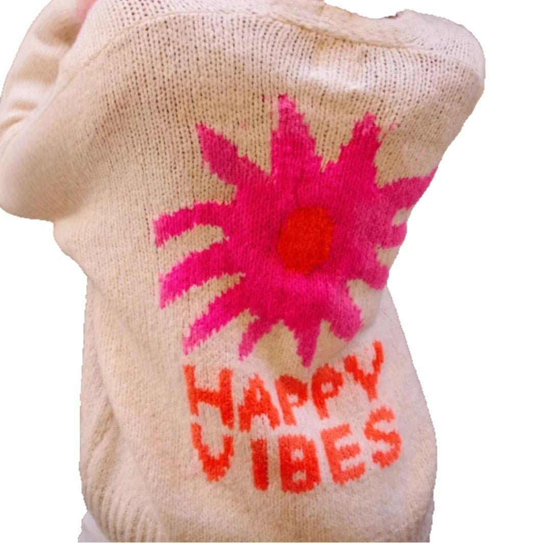 Loose Preppy Style Sweater Cardigan