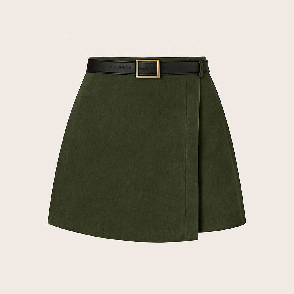 European And American Corduroy Solid Color Autumn And Winter Pantskirt