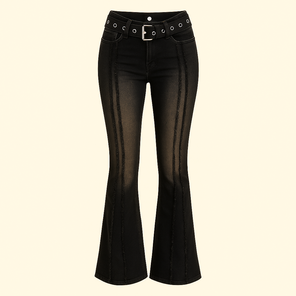 Women's Fashionable Low Waist Flared Jeans
