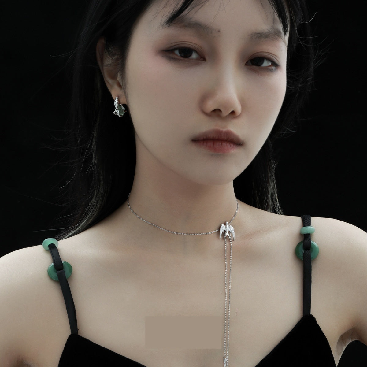 Flying Bird Fluorite Necklace Niche High Sense Female