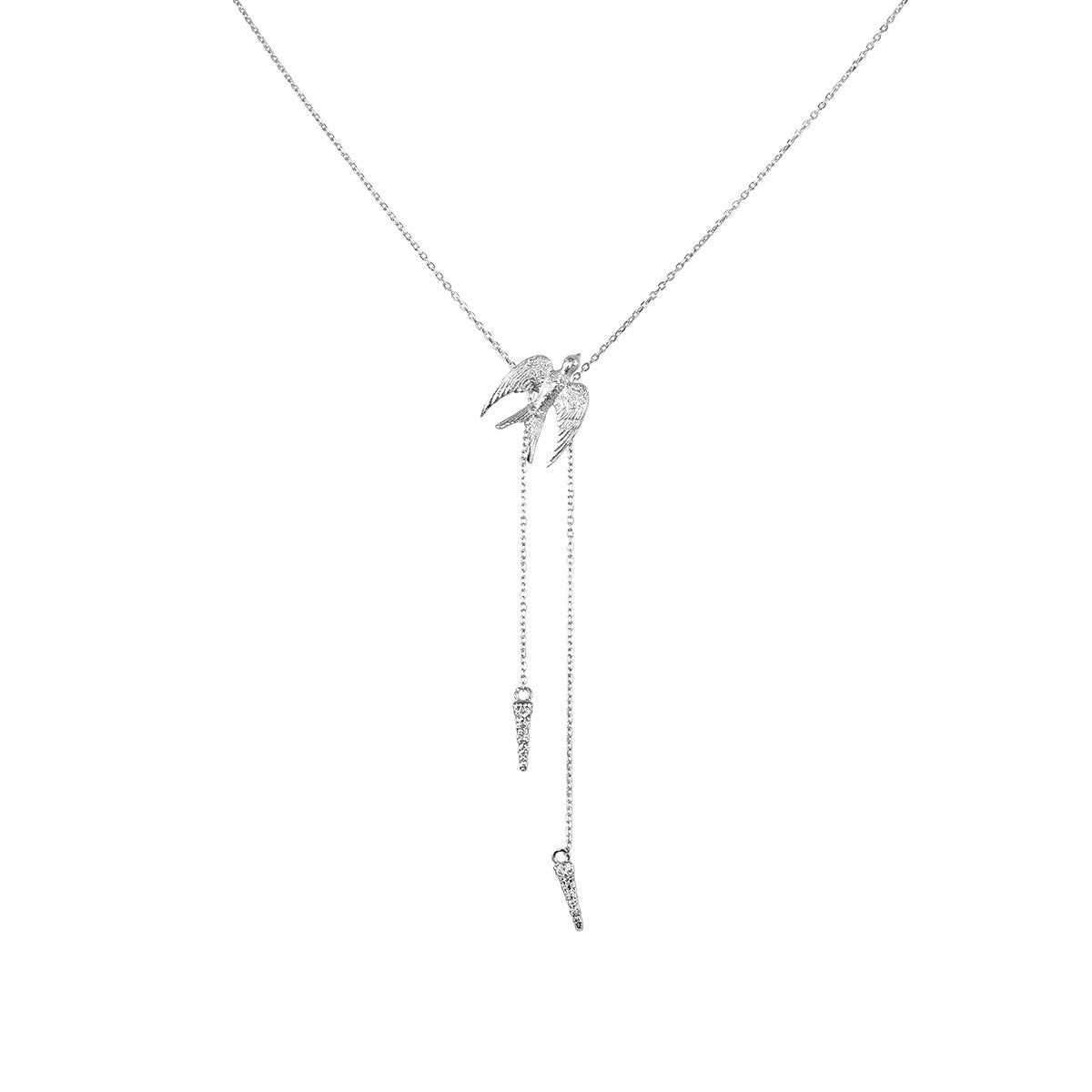 Flying Bird Fluorite Necklace Niche High Sense Female