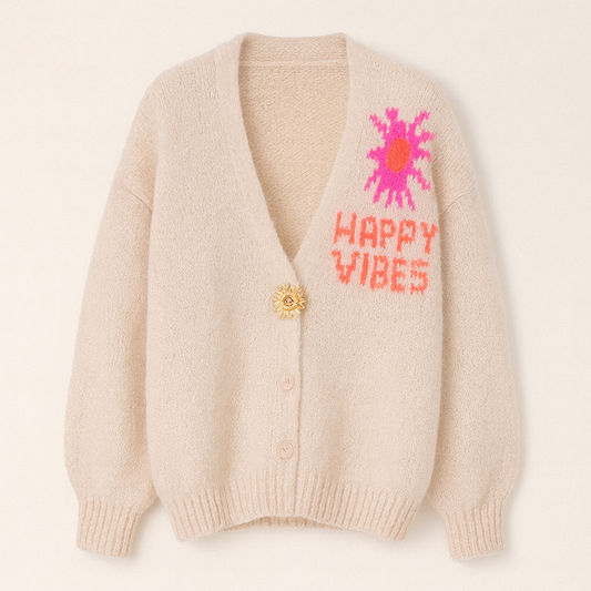 Loose Preppy Style Sweater Cardigan