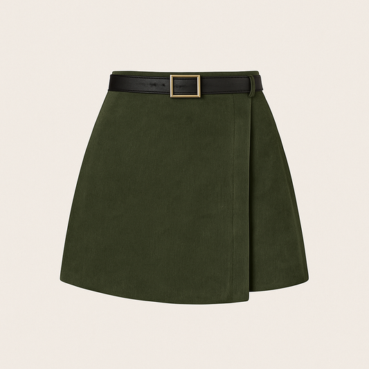 European And American Corduroy Solid Color Autumn And Winter Pantskirt